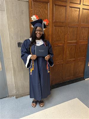  Student in a Cap and Gown